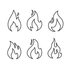 heart icons, concept of love, linear icons thin grey line