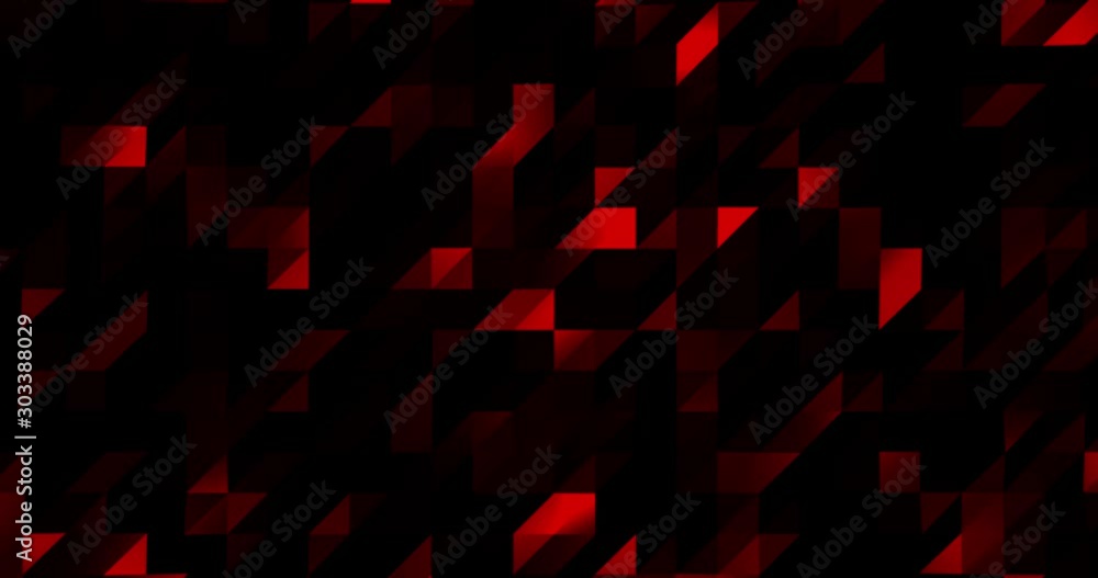Poster abstract red 3d geometric pattern. mosaic metall background for business presentation.