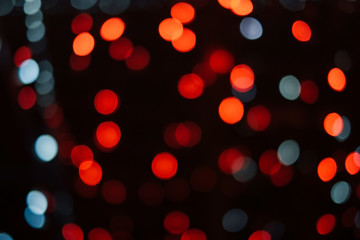 abstract red bokeh lights background