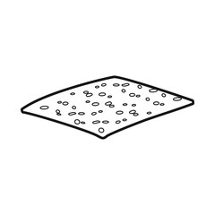 Vector design of cheese and slice symbol. Web element of cheese and milk vector icon for stock.