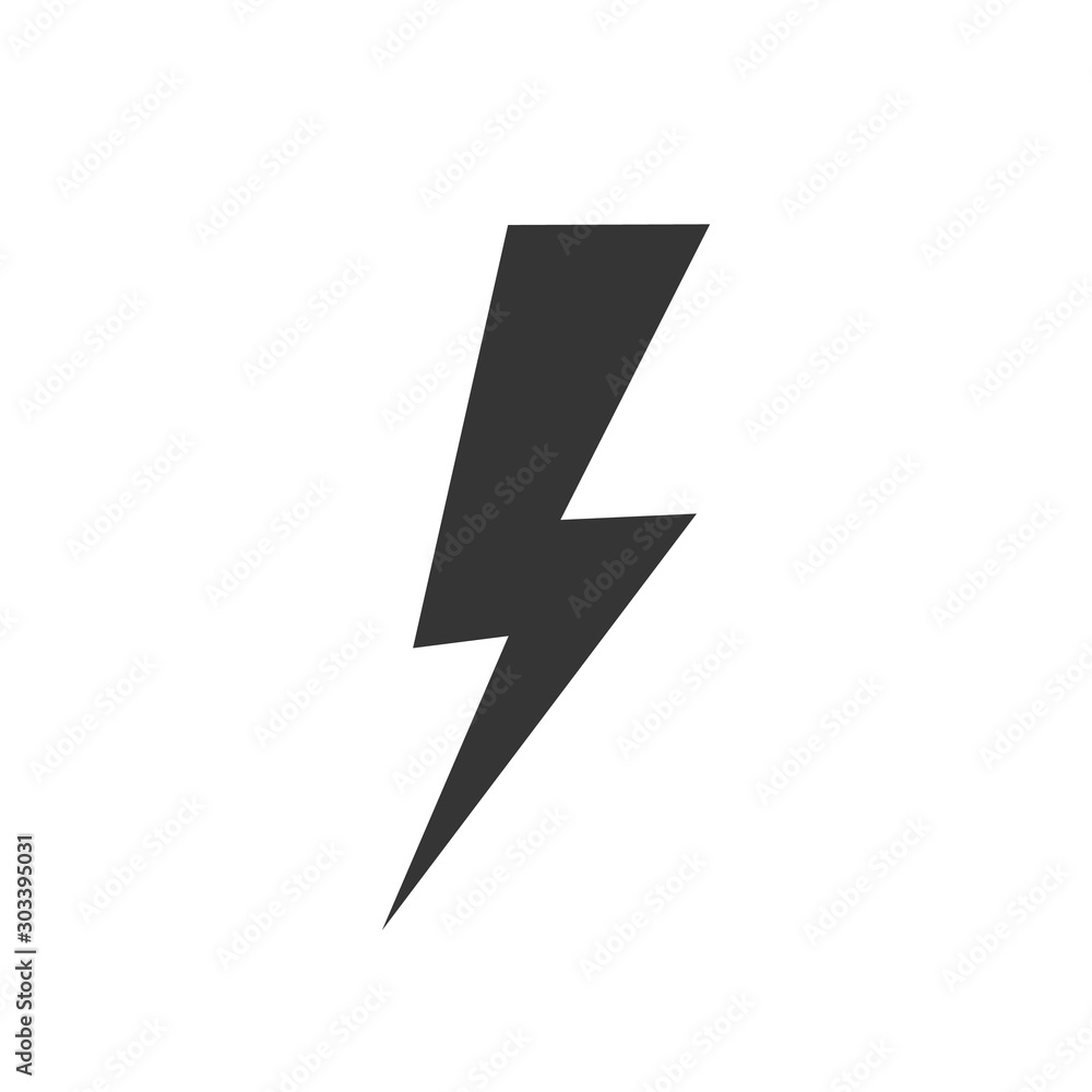 Poster lightning icon - vector.
