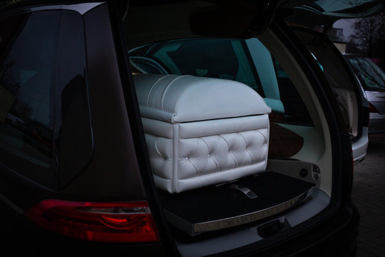 Funeral home with new modern like a Sofa chester coffin style