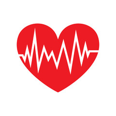 Heartbeat icon - vector.