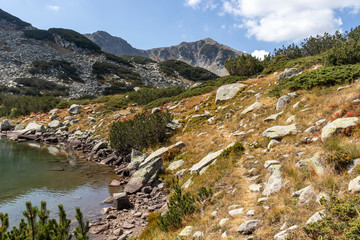 Fototapeta na wymiar landscape of The Long Lake, Pirin Mountain, Bulgaria