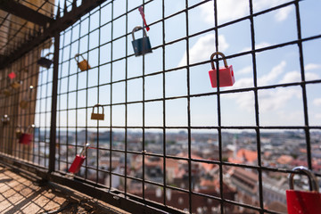 Mesh with locks, Vienna, Austria