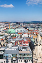 Fototapeta na wymiar Vienna skyline panorama, Austria