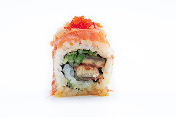 Far east food sushi on white background