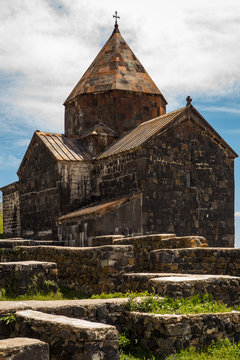 Sevanavank Monastery on Lake Sevan , Armenia