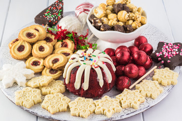 Christmas  sweets plate.