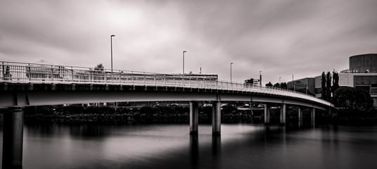 bridge at storm