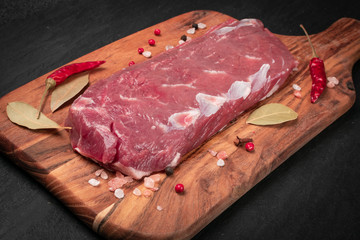 Raw Lamb Tenderloin Fillet, Mutton Sirloin Meat or Sheep Fillet