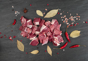 Raw Chopped Lamb Tenderloin Fillet, Diced Mutton Meat