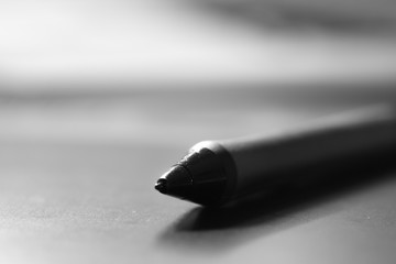 ฺีBusiness pen close up. black and white photo