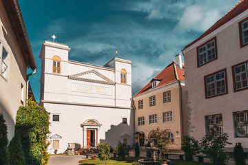 Fototapeta na wymiar Tallinn, Estonia. St. Peter and St. Paul's Cathedral in sunny summer day