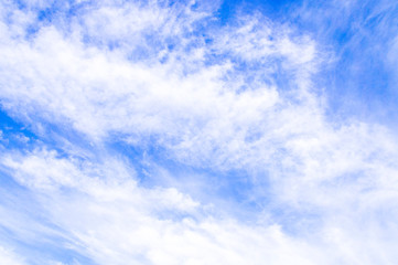 Blue sky with clouds texture for background.
