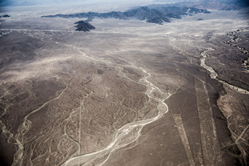 Lines of Nazca seen from above