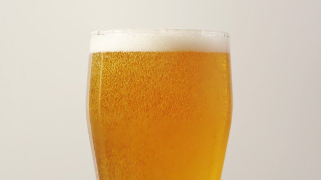 Pouring beer into a glass