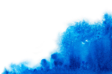 Blue watercolor background for textures and backgrounds.