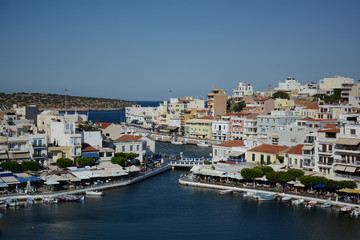Fototapeta na wymiar view of port of crete