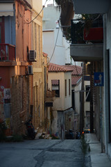 Fototapeta na wymiar street in old town of greece
