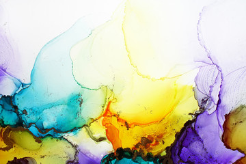 Obraz premium Alcohol ink abstract texture