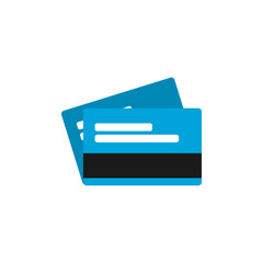 bank cards commerce shopping flat image icon