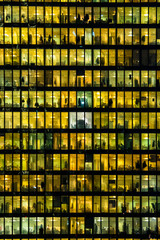 Detail of windows of a skyscraper