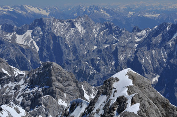 mountains in the German alps - Zugspitze