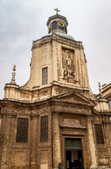 BRUSSELS, BELGIUM - JANUARY 1, 2019: Church of Our Lady of Finistère in Brussels on January 1, 2019. 