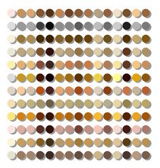 Metals color palettes swatches
