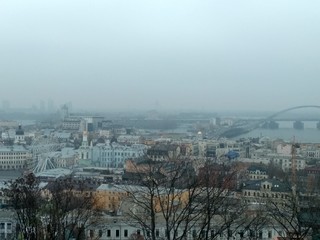 aerial view of the city