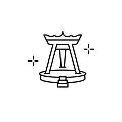 Giant swing entertainment icon. Simple line, outline vector of culture Thailand icons for ui and ux, website or mobile application