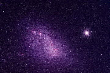 Beautiful Galaxy in Purple Elements of this image were furnished by NASA.