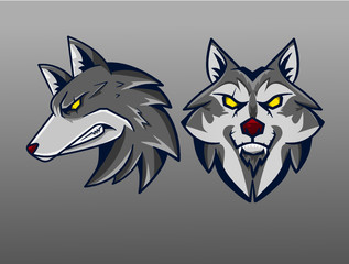 wolf mascot logo