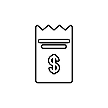 payment bill commerce shopping line image icon
