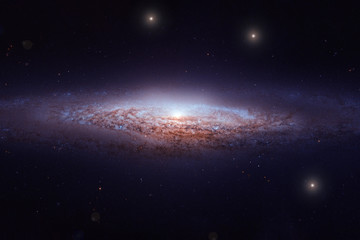 Beautiful distant galaxy. Elements of this image were furnished by NASA.