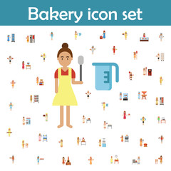 Measuring jar, bakery color icon. Bakery icons universal set for web and mobile