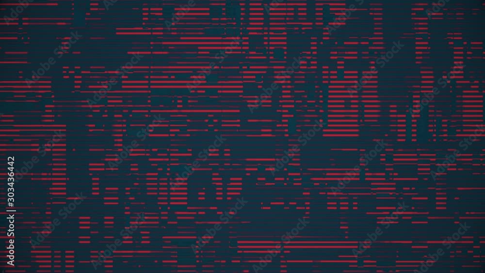 Poster screen noise grid red scan lines flow abstract loop background