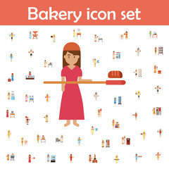 Peel, bakery color icon. Bakery icons universal set for web and mobile