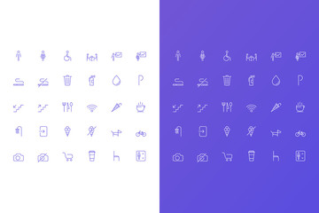 Simple Vector Icons Set for Сafe