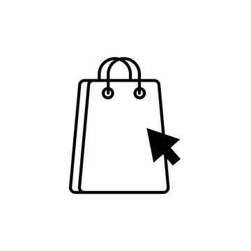 commerce shopping line image icon