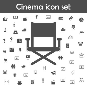 Director's Chair Icon. Cinema Icons Universal Set For Web And Mobile