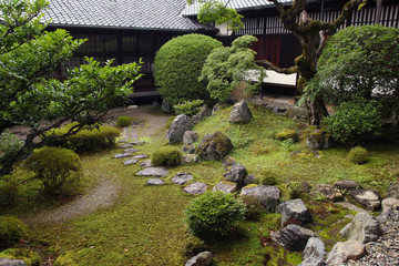 Fototapeta na wymiar Typical japanese landscape garden