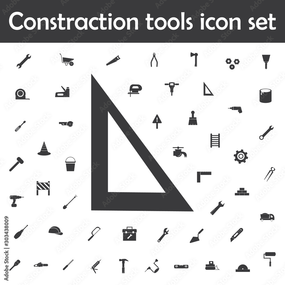 Poster degree square icon. constraction tools icons universal set for web and mobile