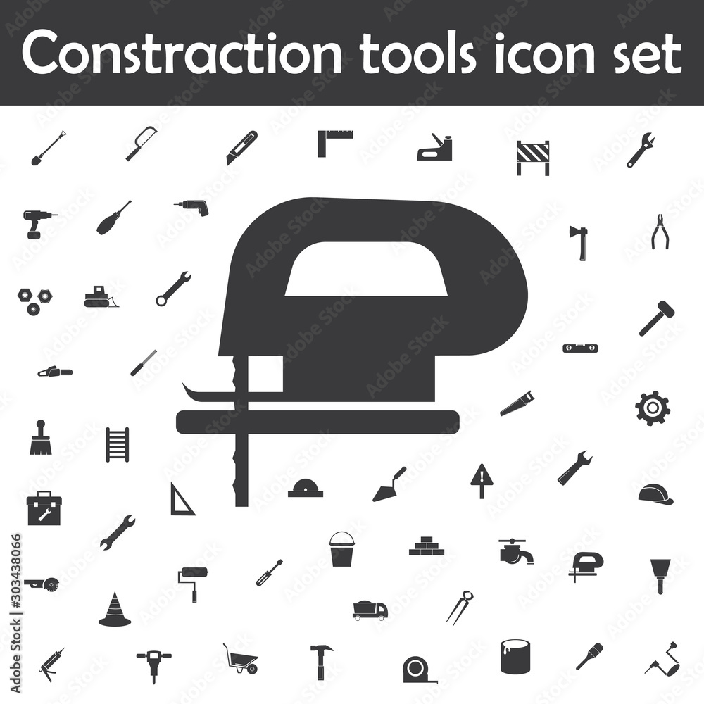 Poster saw icon. constraction tools icons universal set for web and mobile