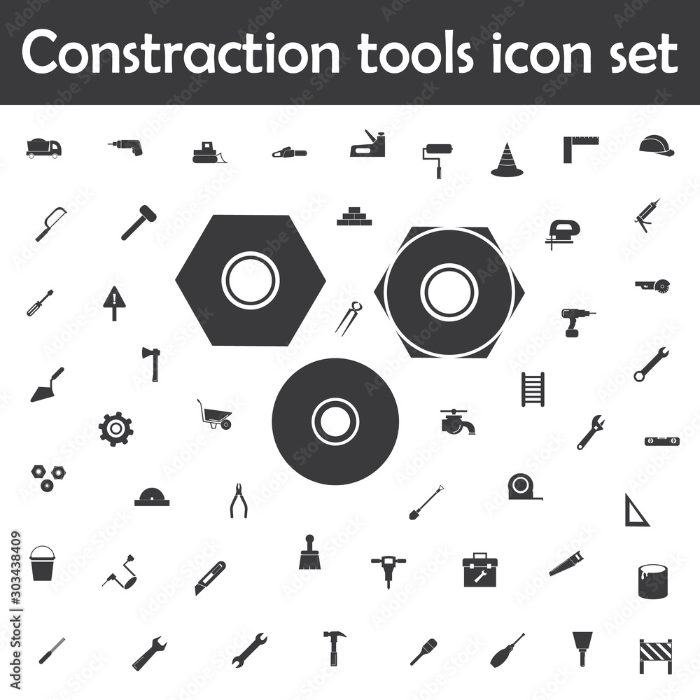 Aufkleber nuts icon. constraction tools icons universal set for web and mobile