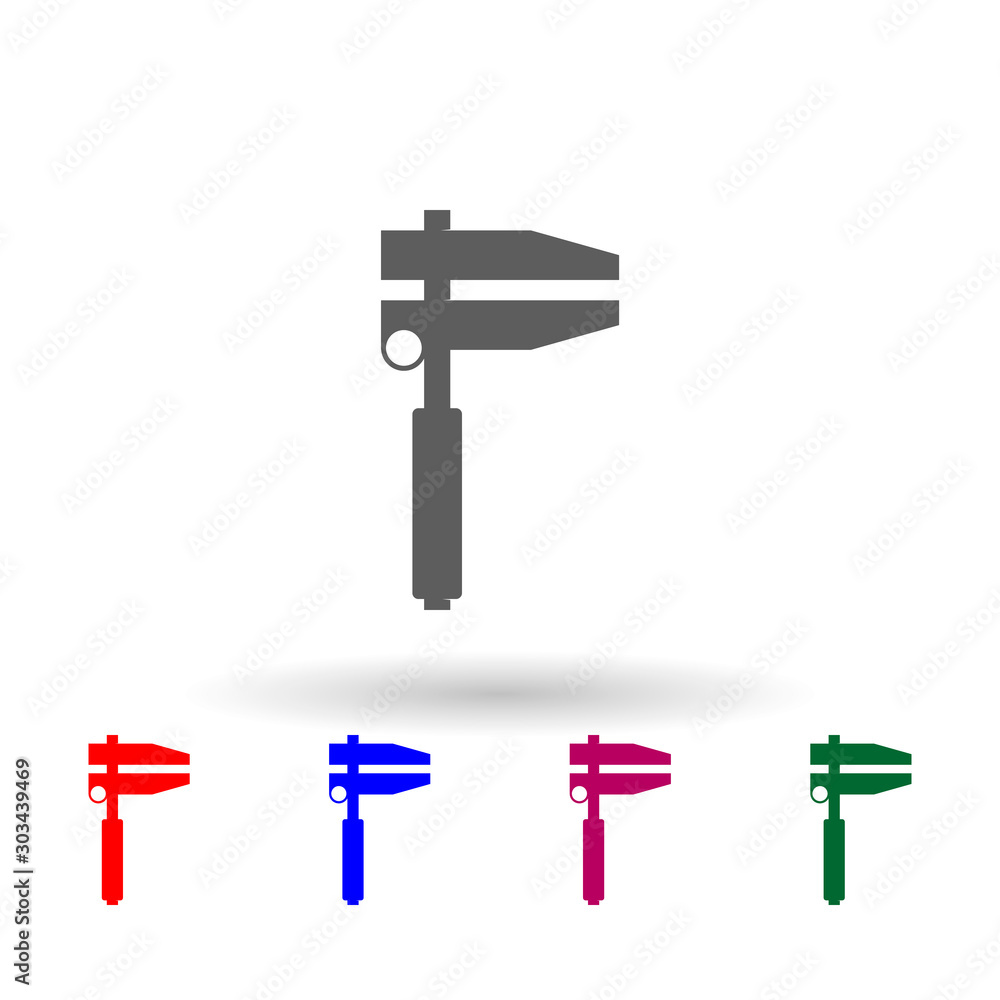 Poster tool for repairing a car multi color icon. simple glyph, flat vector of car repear icons for ui and 