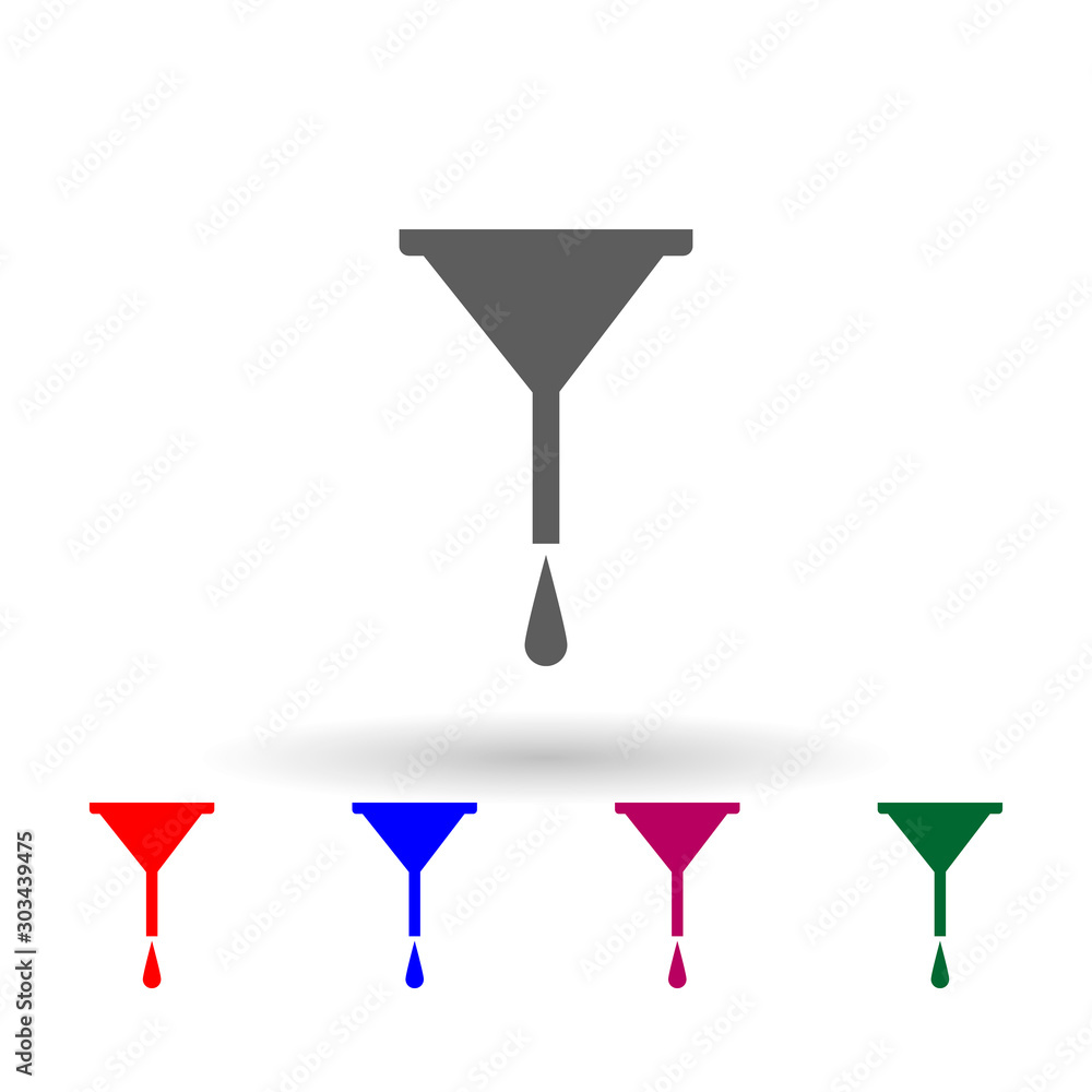 Poster car oil mark multi color icon. simple glyph, flat vector of car repear icons for ui and ux, website 