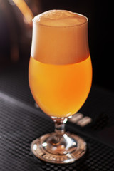 fruit beer on bar desk