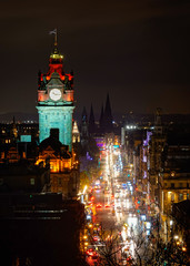Fototapeta na wymiar Princes Street - Iconic Edinburgh view